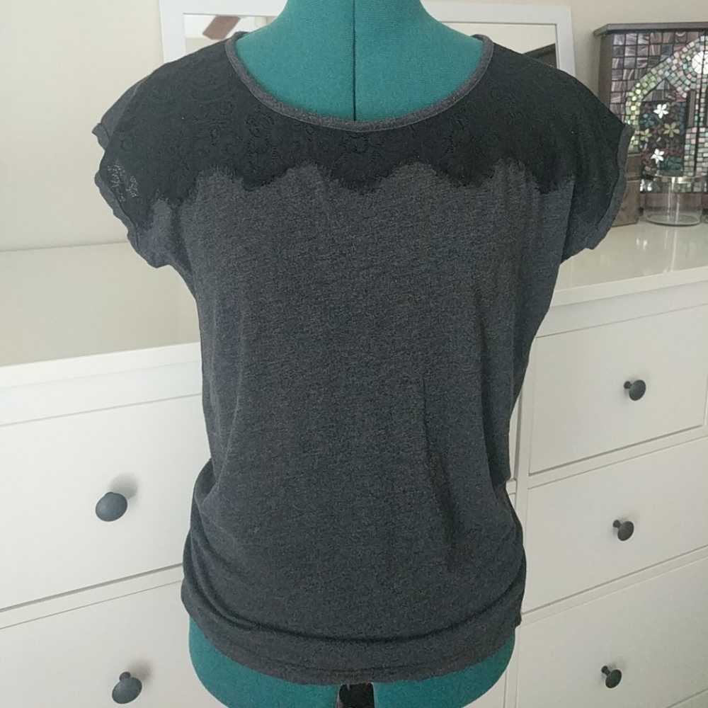 Lace detail top